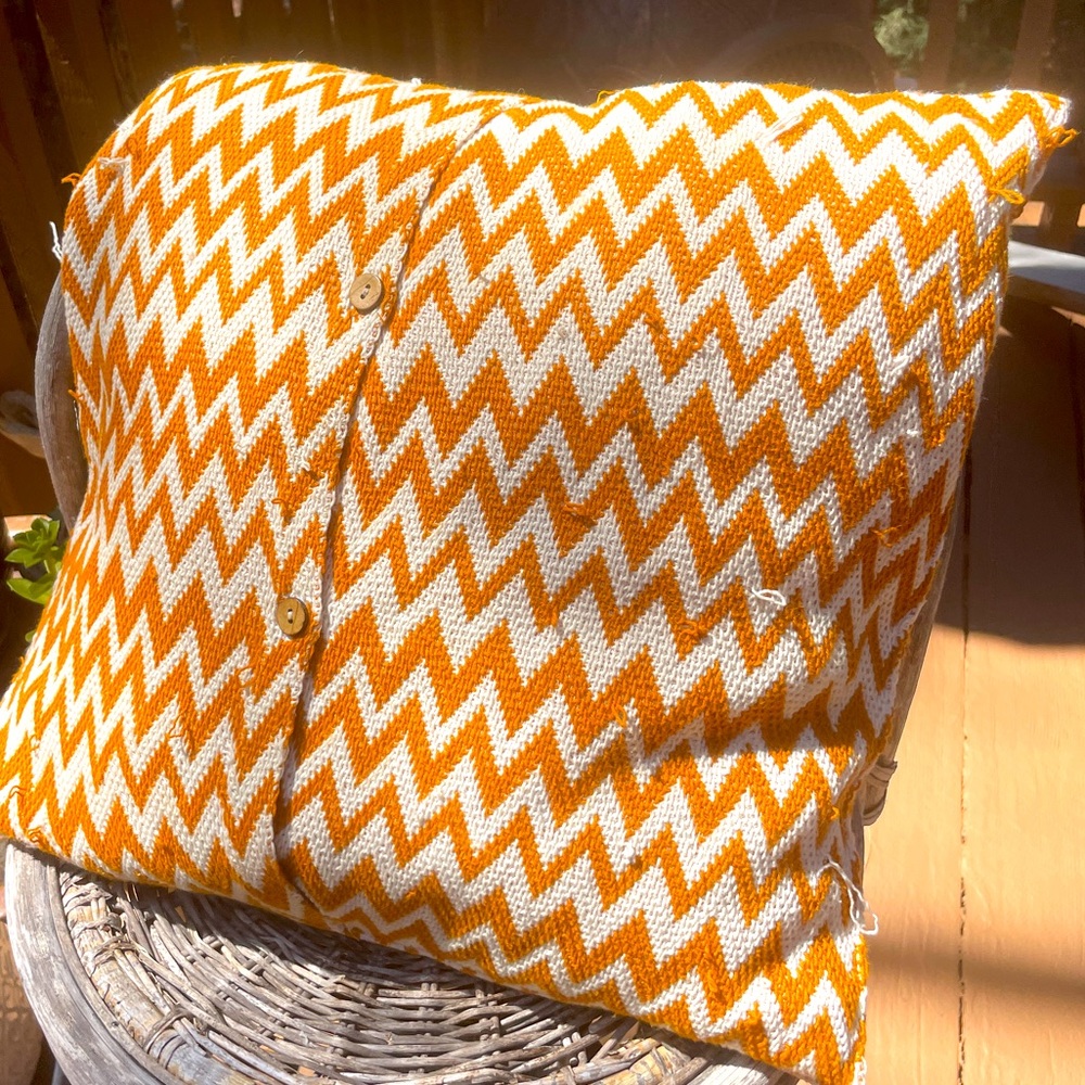 Organic Cotton Throw Pillow